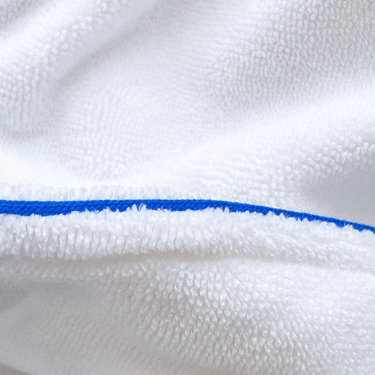 Lunetta Badjas Wit - Blauw Detail