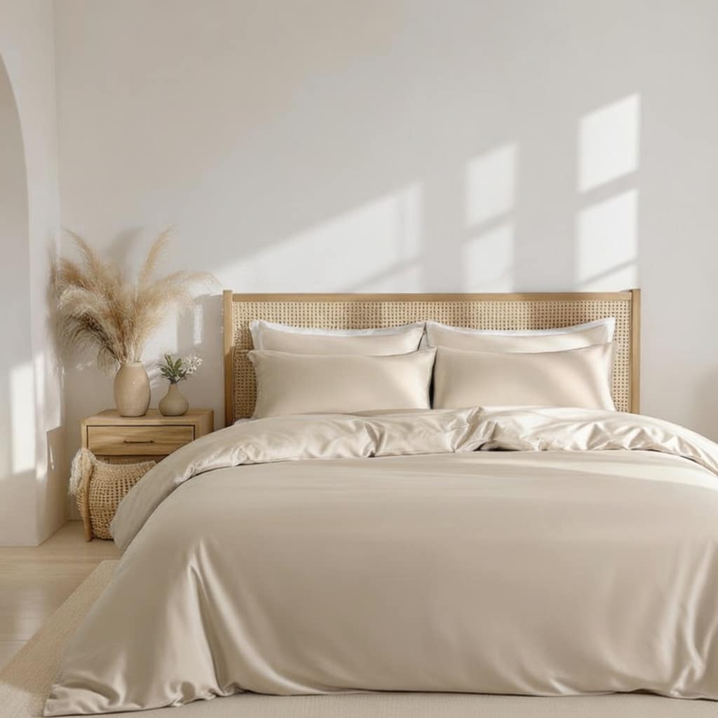 Dreamers Den Dekbedovertrek TENCEL™ Lyocell - Zand