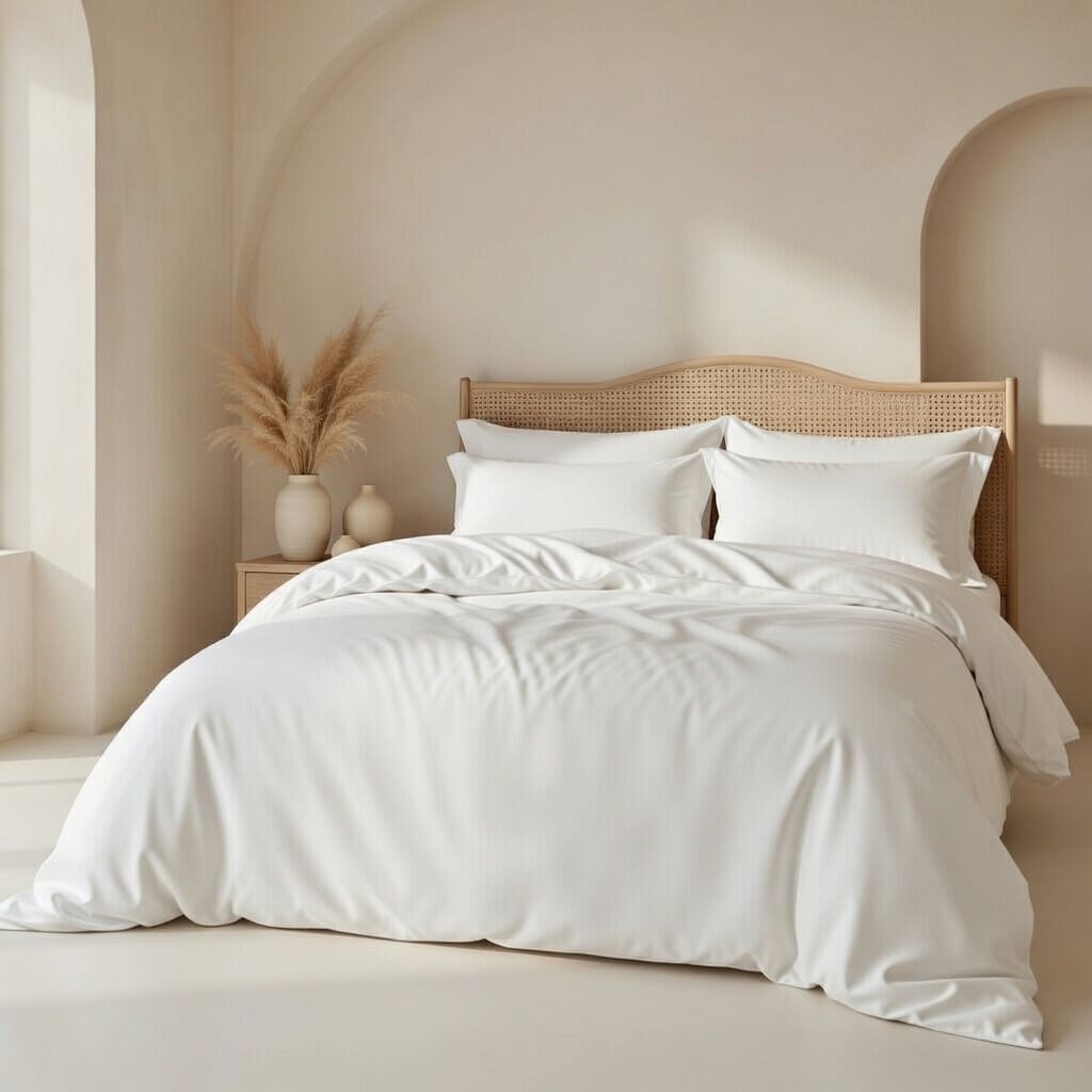 Dreamers Den Dekbedovertrek TENCEL™ Lyocell - Wit