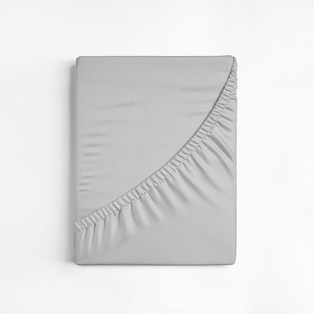 Dreamers Den Split Topper Hoeslaken Egyptisch Percale Katoen Warm Grijs