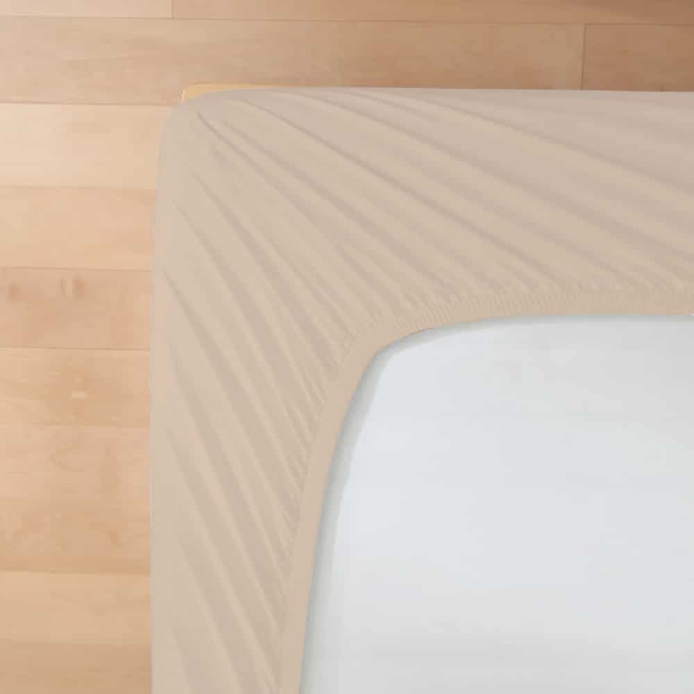 Dreamers Den Premium Jersey Elastan Topper Hoeslaken Biologisch Katoen Naturel