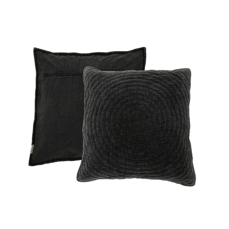 Velvet Kussen Jessica Off Black 50×50 cm – MrsBloom