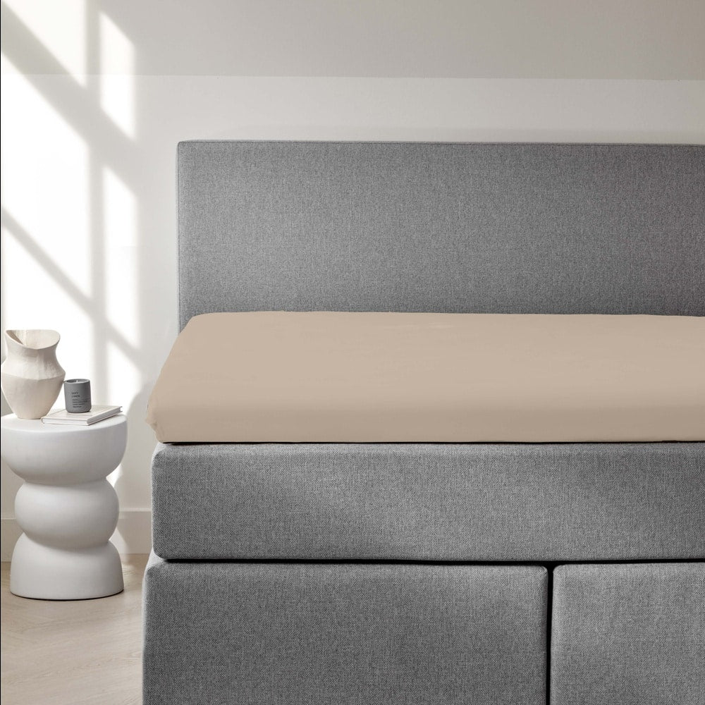 Dreamers Den Premium Jersey Elastan Hoeslaken Biologisch Katoen Naturel