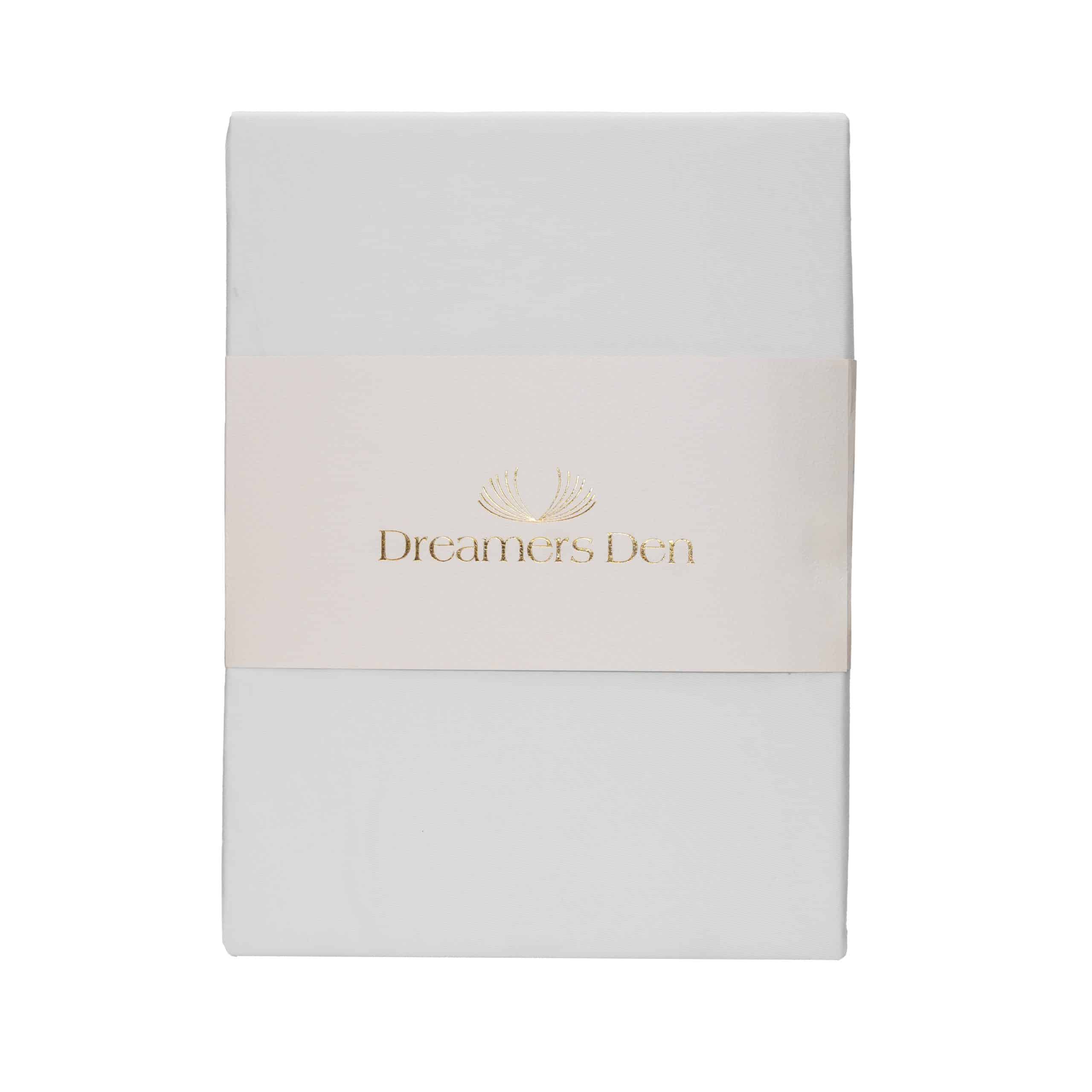 Dreamers Den Premium Jersey Elastan Topper Hoeslaken Biologisch Katoen Wit