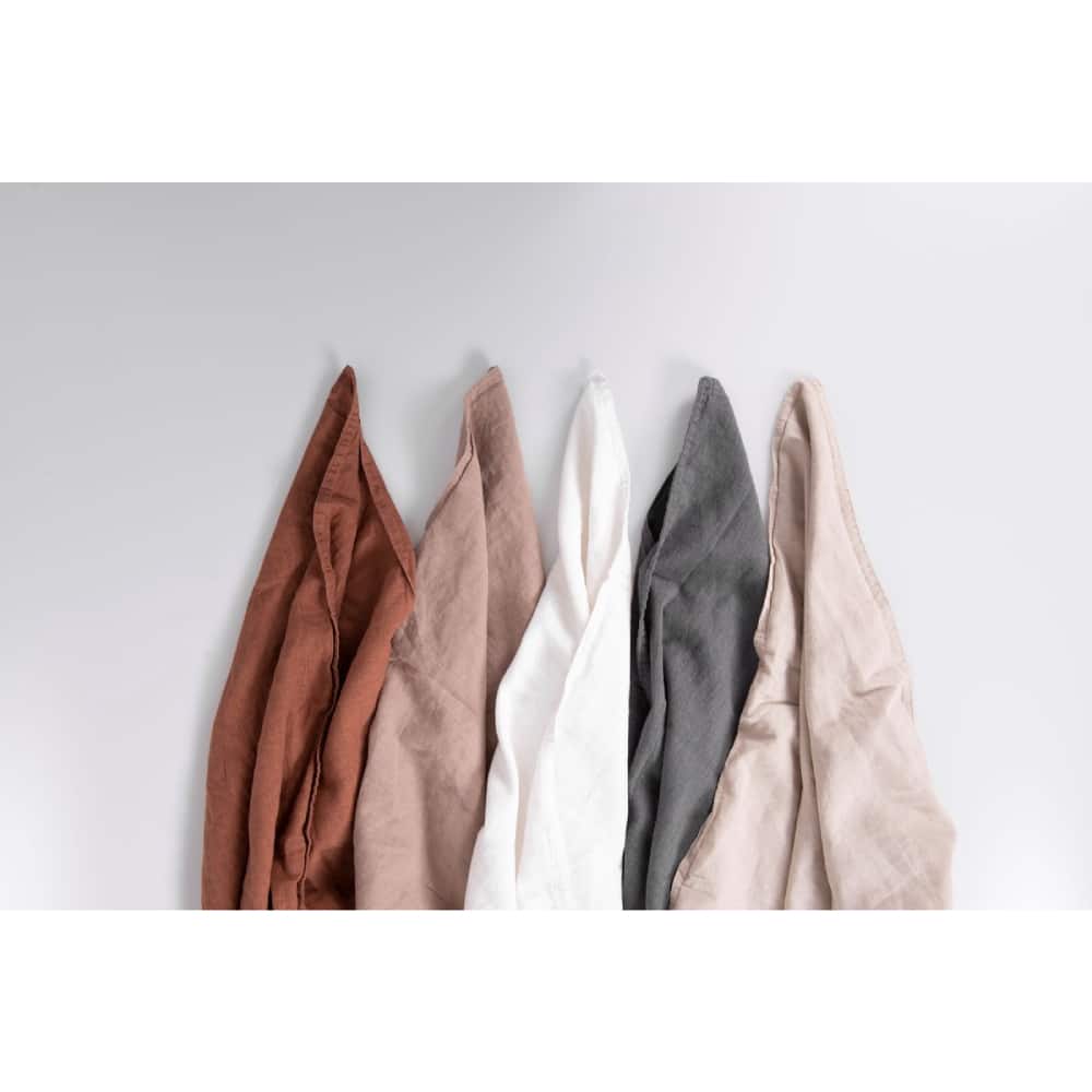 Dreamers Den - Kussensloop Half Linnen - Donker Grijs 60x70cm 2-PACK