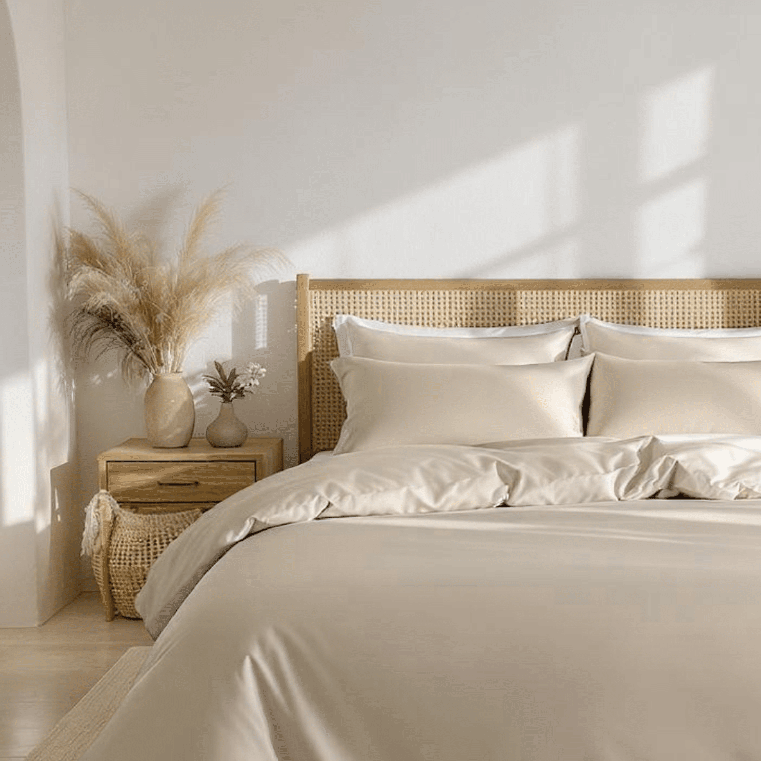 Dreamers Den Dekbedovertrek TENCEL™ Lyocell  - Zand