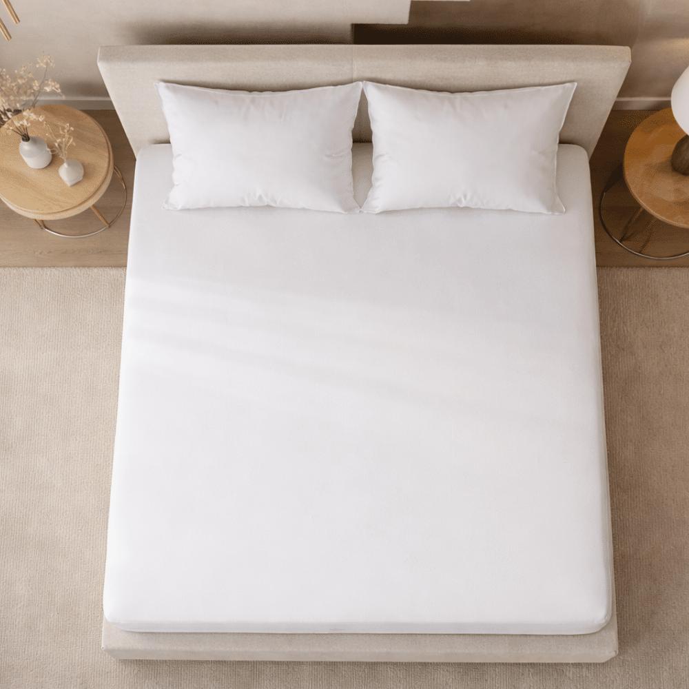 Dreamers Den Molton hoeslaken Wit 100% Biologisch Katoen