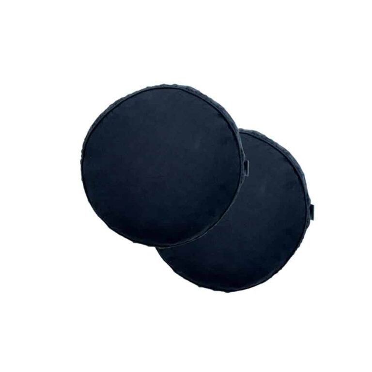 Vintage Linnen Kussen Rond Midnight – ø 40 cm