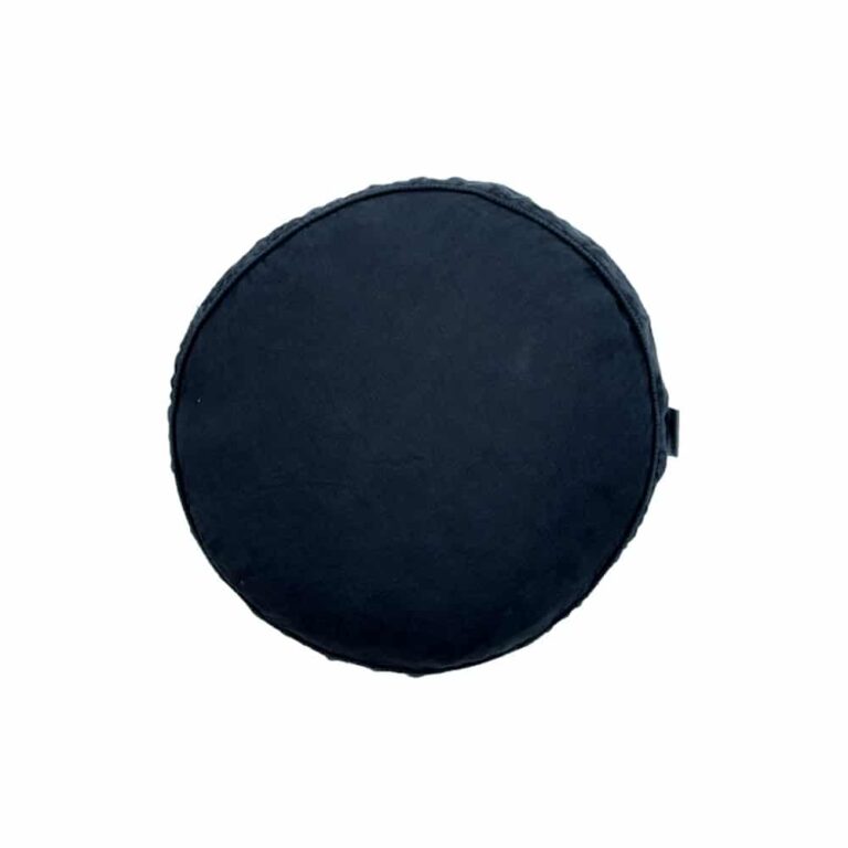 Vintage Linnen Kussen Rond Midnight – ø 40 cm